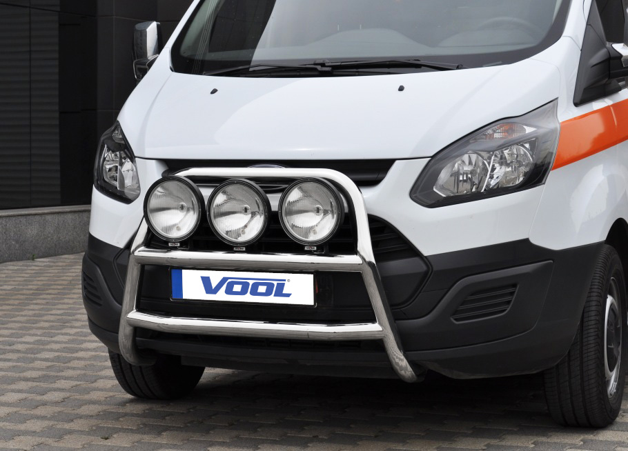 Bullbar Big Ford Transit Custom 13 Extraljuskungen